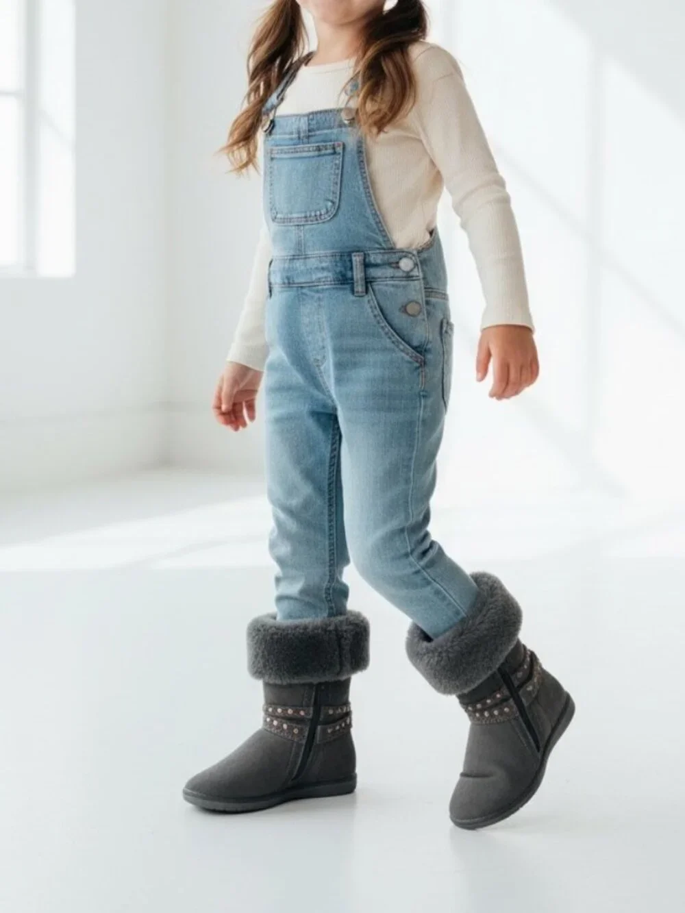 Monnalisa Shearling Tall Boots 34 3 US